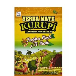 Yerba Mate Kurupi Jengibre, Menta y Te Verde 500 g